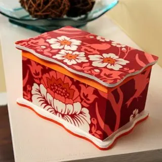 Easy Fabric Covered DIY Jewelry Box
