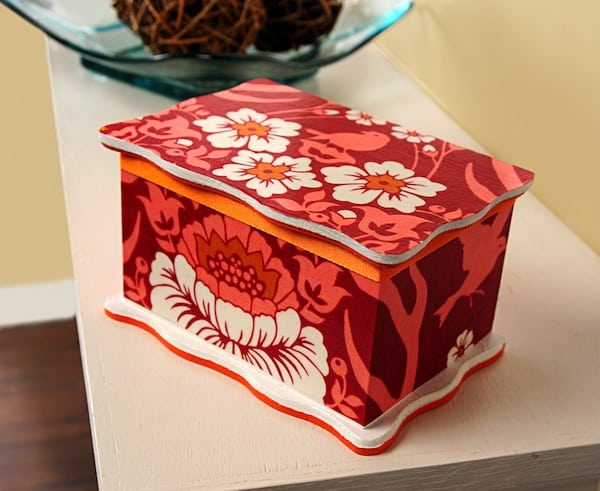 Easy Fabric Covered DIY Jewelry Box