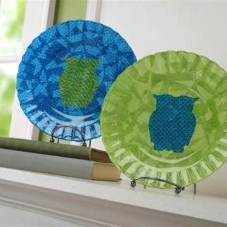 The Easy Way to Decoupage Plates with Fabric