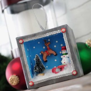 Holiday Shadowbox Ornament with Mini Action