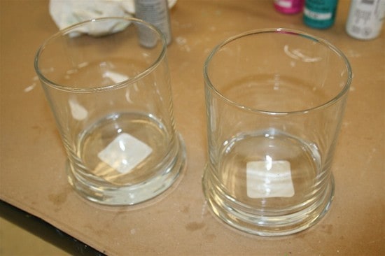 Clear glass jars