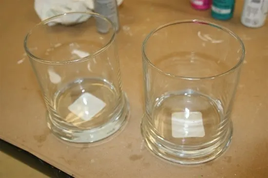 Clear glass jars