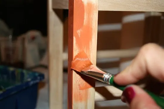Painting an unfinished wood chair