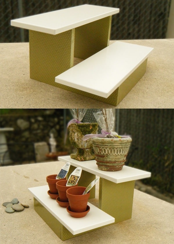 DIY Mini Wood Plant Stand Anyone Can Build