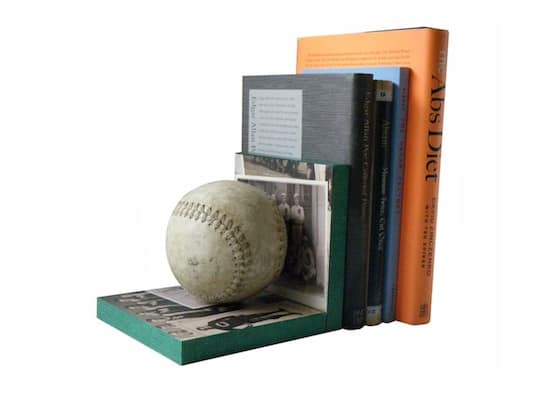 How to make bookends using wood and baseballs