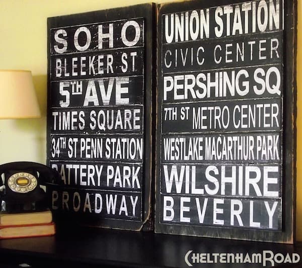 You don't need a fancy die cutter to make subway art! David will show you how to get this distressed subway art using your computer and Mod Podge.