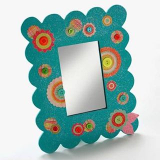 How to Mod Podge a Dollar Store Mirror