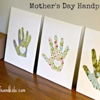 This mothers day craft for kids is one that you can treasure year after year - this cute handprint art is a perfect gift idea!