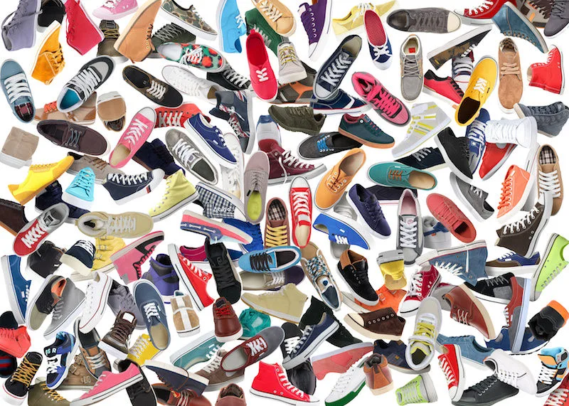 Collage of shoes