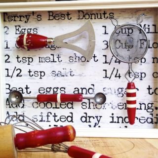 If you are looking for a good way to display your old kitchen tools, this vintage shadow box with Mod Podge is the perfect decor project.