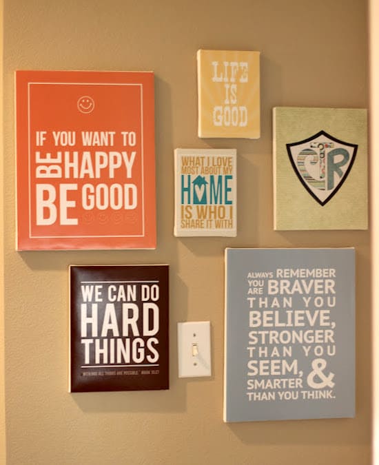 Make DIY Quote Art on Canvas