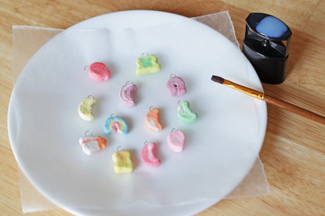Paint Dimensional Magic on cereal marshmallows
