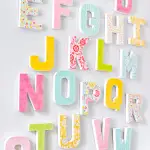 Cardboard letters