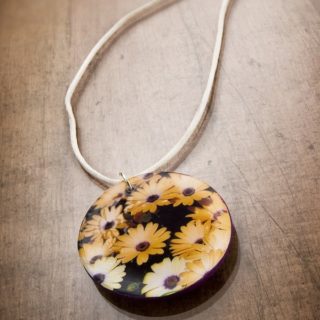 Make a wood pendant necklace