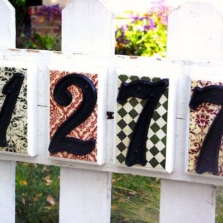 Farmhouse Style Address Number Sign