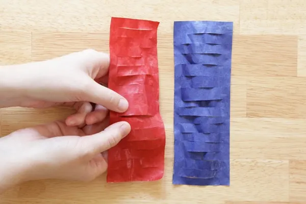 Pull apart tissue paper