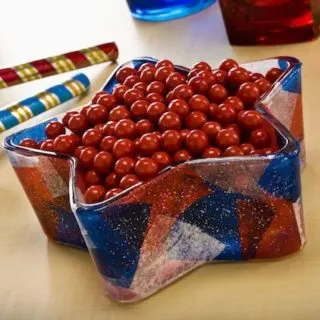 Fourth of July Craft - Sparkle Candy Dish