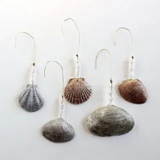 DIY seashell ornaments for Christmas