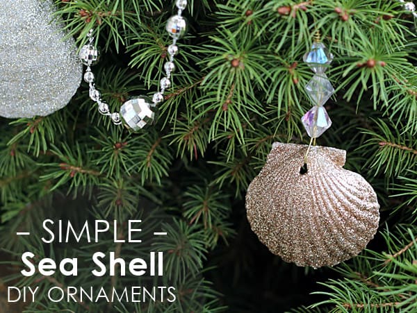 Glittery Seashell Ornaments the Easy Way!