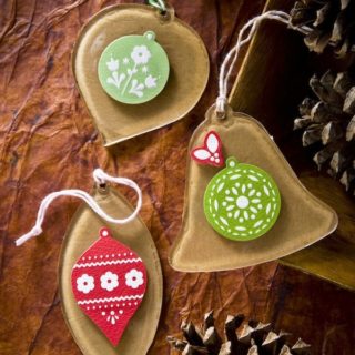 Brown Paper Bag Ornaments