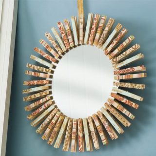 Learn to make a clothespin mirror