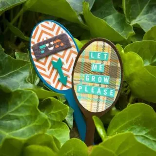 DIY garden markers from thrift store spoons