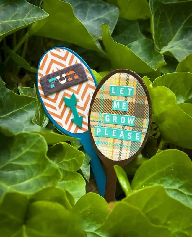 DIY garden markers from thrift store spoons