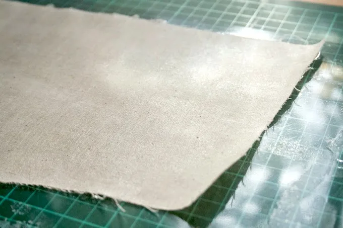 Dried calico fabric peeled off of an acetate sheet