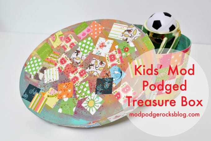 Easy kids craft: decoupage treasure box