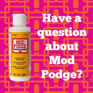 Do you have a question about Mod Podge? I've got you covered! Check out the answers to popular questions here!