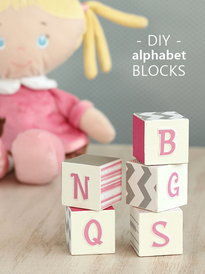 DIY Alphabet Blocks for Nursery Decor
