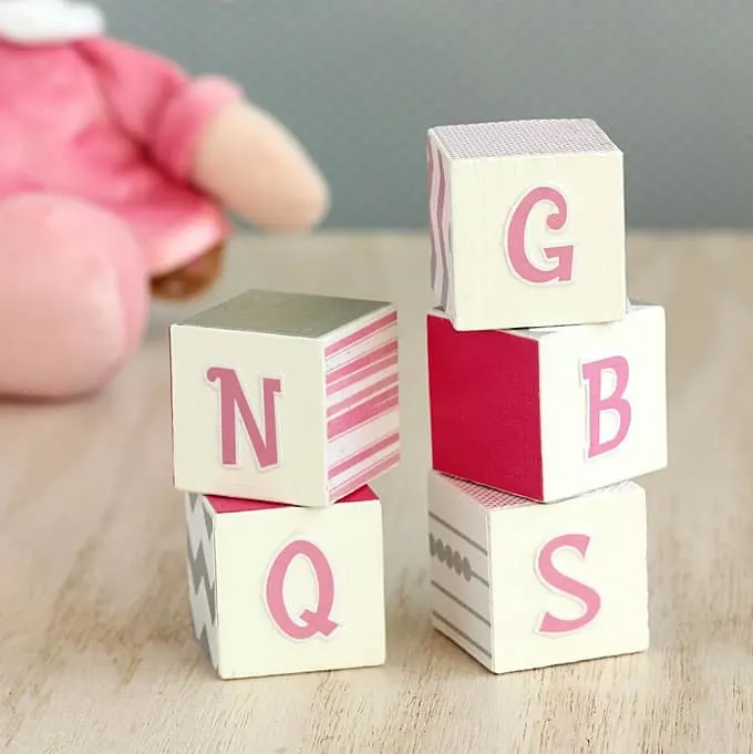 DIY letter blocks