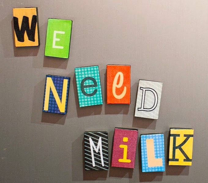 Learn how to make letter magnets