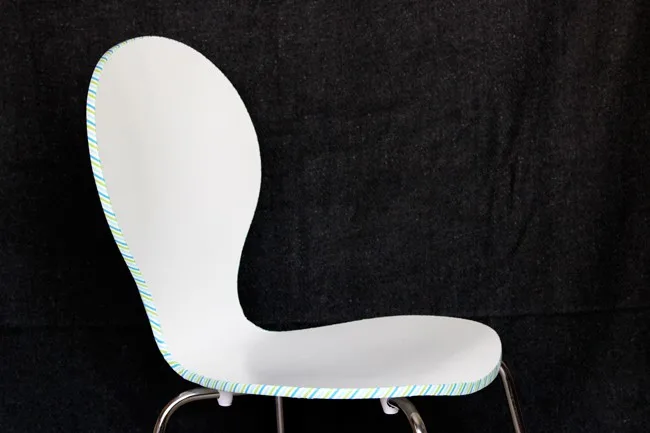 Washi tape crafts: easy edged chair