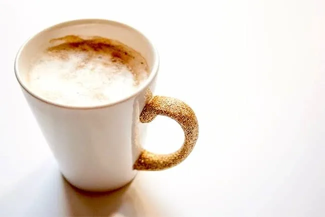 Mod Podge coffee mug with glitter