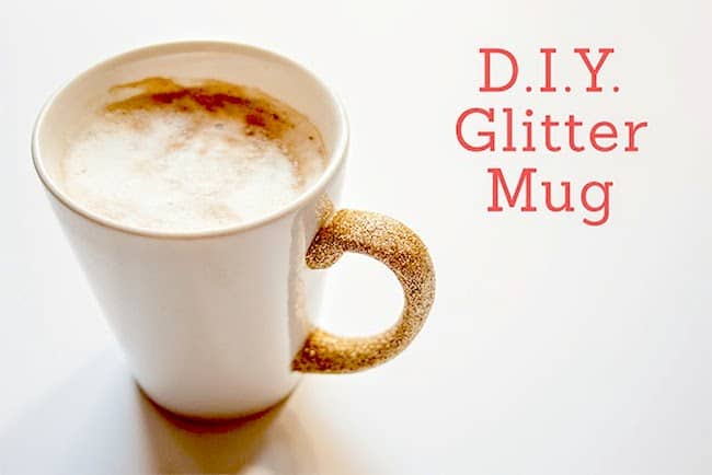 Make a Dishwasher Safe DIY Glitter Mug