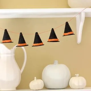 DIY witches hats - a Halloween garland craft