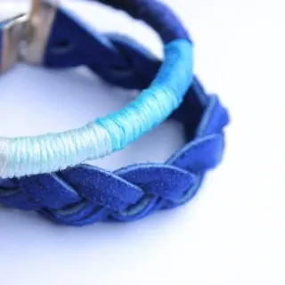 If you love ombre and shades of blue, check out this tutorial for a DIY bracelet from Rachel. It's so easy even a kid can do it!