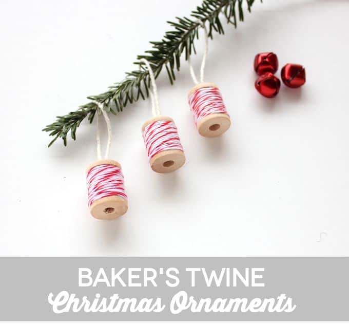 Spool Ornaments Made with Baker's Twine