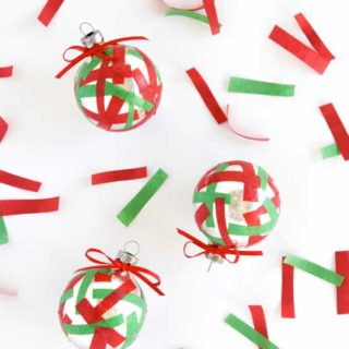 Confetti Ornaments for Christmas in Three Steps
