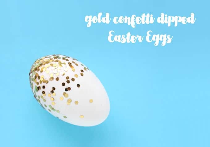 Turn plastic eggs into confetti Easter eggs with some Mod Podge and sparkle. This fun Easter craft is blingy and makes great decor!
