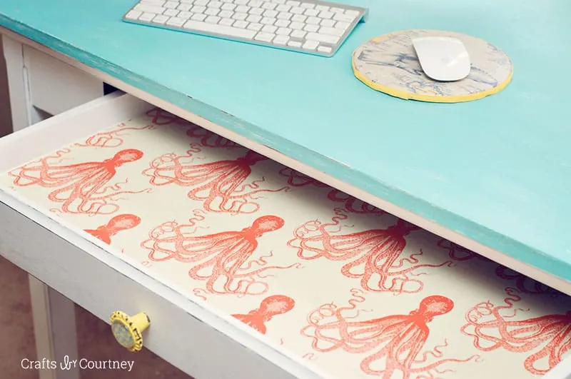 How to line a drawer with fabric