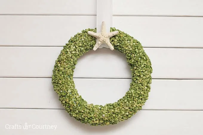 Make a summer door wreath on a budget