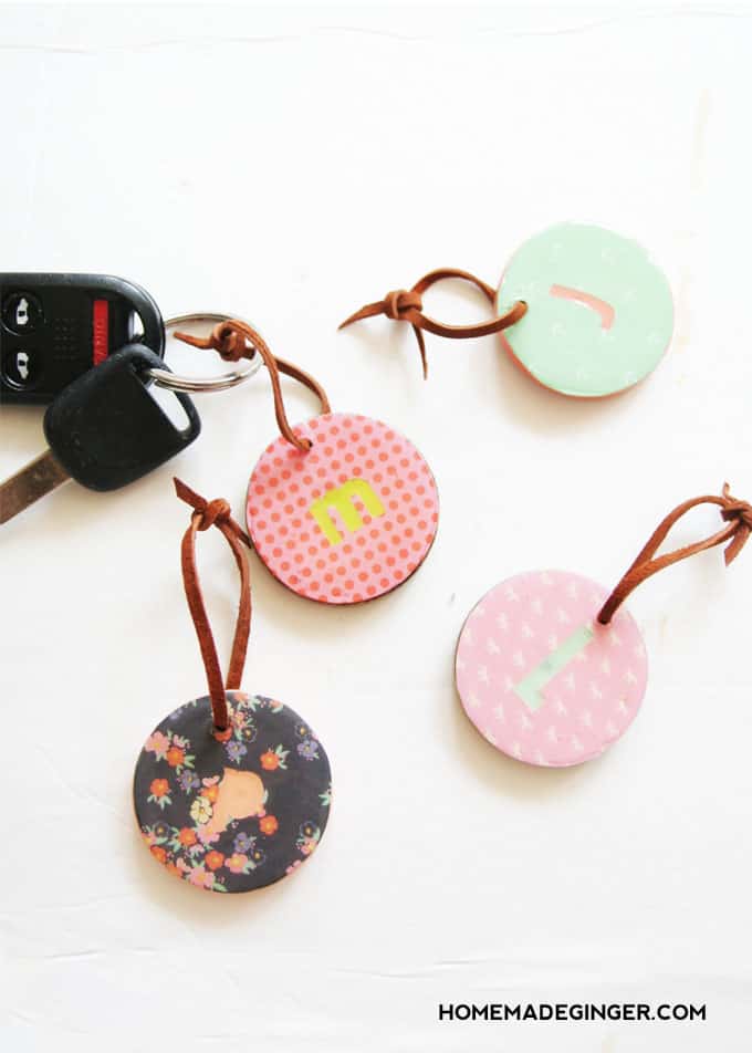 DIY Keychain Tutorial +12 Free & Easy Keychain Projects - Upcycle