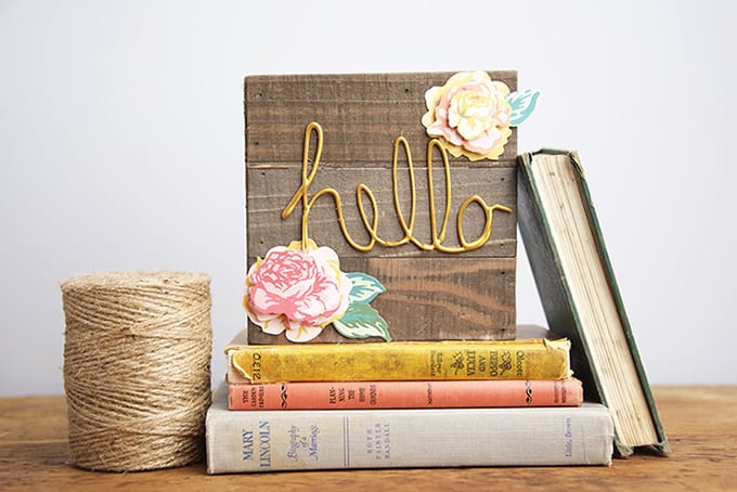 DIY Welcome Sign with Boho Farmhouse Style