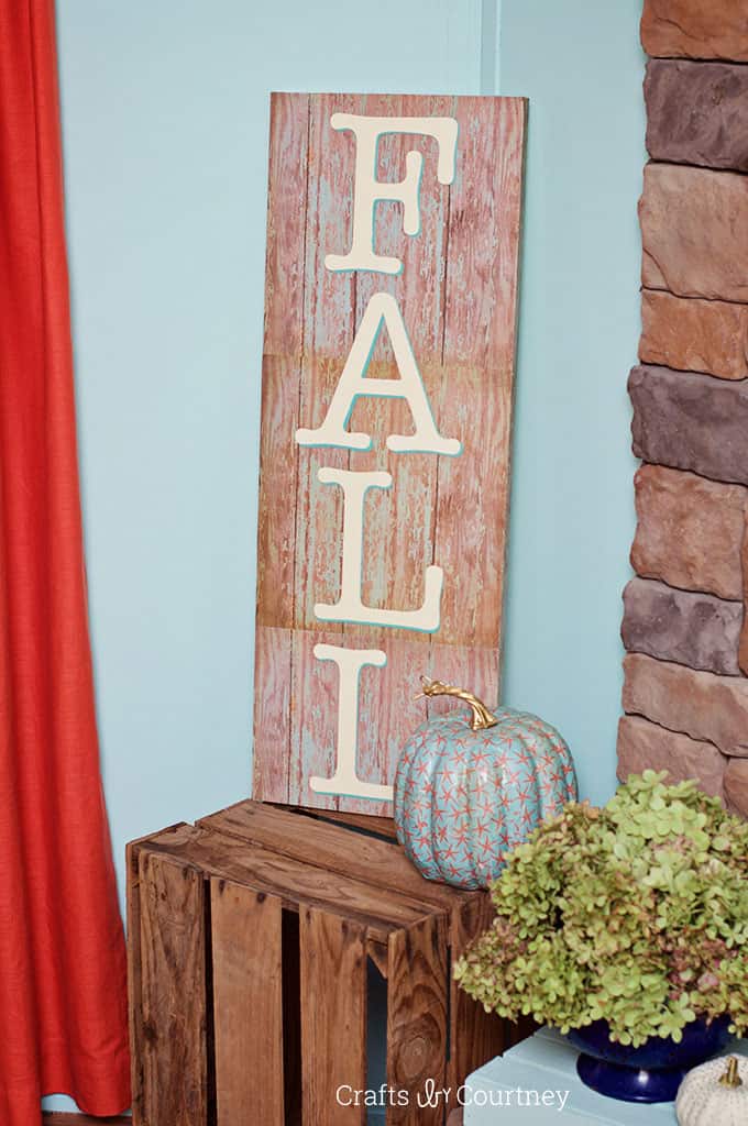 How to make a fall sign in three steps