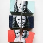 Paint these DIY photo blocks any color to fit in with your child's room or nursery and display on a shelf! They also make great personalized gifts.