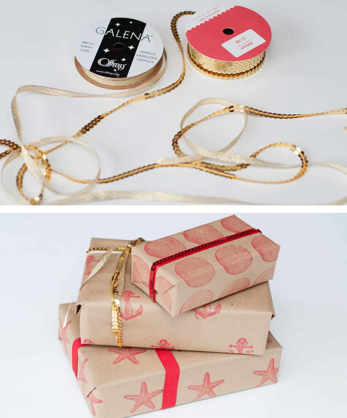 Wrapping packages in ribbon