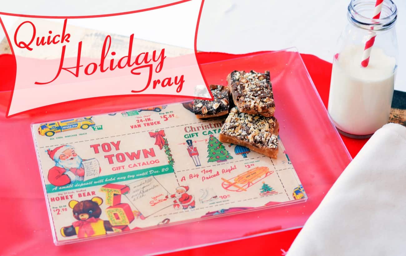 Decorate a Christmas Tray (Great for Last Minute!)