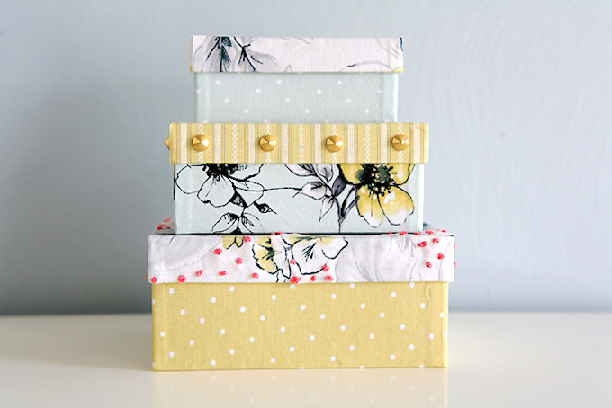 Makeover boxes with Mod Podge